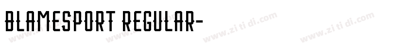 BlameSport Regular字体转换